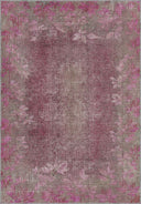 Alfombra moderna rosa empolvado envejecida Spring Distressed