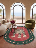 Wild Leopard Animal Print Rug