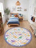 Alfombra infantil Mosaic Dinosaur