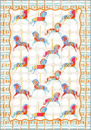 Alfombra Colorful Horses para habitación infantil
