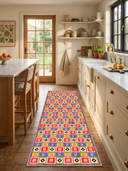 Alfombra Colorful Motifs Multicolor Kilim