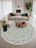 Alfombra floral crema Mirrored Rose