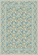 Krem rengi zemine sahip, stilize büyük çiçek desenleriyle bezeli Aynalı Gül modern halı. Evinize ferah ve şık bir atmosfer katın.