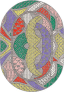 Alfombra gris Kilim Heritage Flow