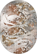 Alfombra floral mostaza Cherry Blossom Dance