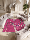 Alfombra moderna rosa Berber Dream