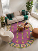 Talisman Pink Floral Rug