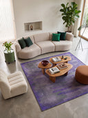 Misty Desert Purple Modern Rug