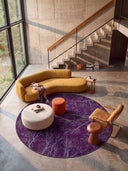 Alfombra moderna morada Night Sky Dome