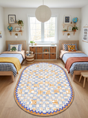 Alfombra infantil Mosaic azul