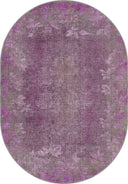 Alfombra moderna morada Spring Distressed