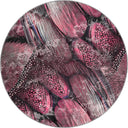 Alfombra de estampado animal rosa Butterfly Wings