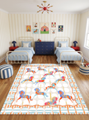 Alfombra Colorful Horses para habitación infantil