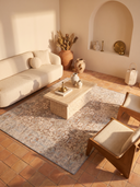 Alfombra vintage Classic Trace crema