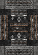 Alfombra Oba negro Kilim