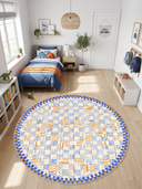 Alfombra infantil Mosaic azul