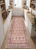 Memoir Orange Classic Bordered Rug