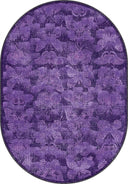 Alfombra moderna morada de estampado animal Monark