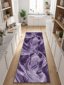 Alfombra moderna morada Layers