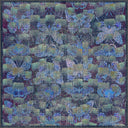 Alfombra moderna de estampado animal azul Monark