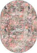 Tropical Garden Pink Animal Print Rug