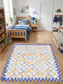 Alfombra infantil Mosaic azul