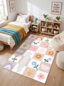 Floral Dreams Kids Room Rug