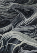 Alfombra moderna antracita Ancient Juniper