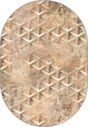 Alfombra geométrica beige Structure