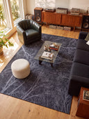 Alfombra moderna antracita Night Sky Dome
