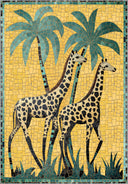 Alfombra de estampado animal Giraffe Garden