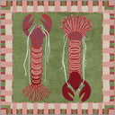 Alfombra de estampado animal Red Lobsters