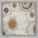 Alfombra moderna con borde gris Ringed Agate