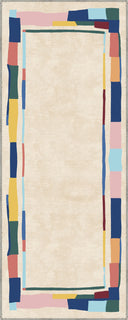 Carnival Geometric Bordered Rug