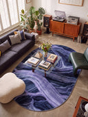 Alfombra moderna azul Ancient Juniper