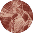 Alfombra moderna Layers terracota