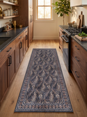 Alfombra bohemia Indigo Ivy