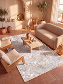 Alfombra moderna crema Desert Breeze