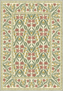 Alfombra floral crema Royal Garden
