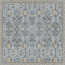 Alfombra clásica bordeada azul Shemse