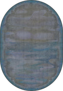 Alfombra moderna azul Misty Desert