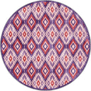 Alfombra Kilim Rosa Ikat