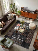 Alfombra Oba negro Kilim