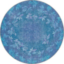 Alfombra moderna turquesa Spring Distressed