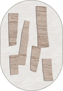 Haddeden Cream Geometric Rug