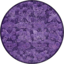 Alfombra moderna morada de estampado animal Monark