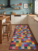 Alfombra moderna Rainbow Checkerboard