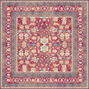 Alfombra clásica con borde Fuchsia Garden