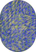 Alfombra moderna con estampado animal azul Sparrow