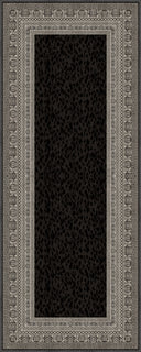Alfombra clásica con borde negra Mystic Meander